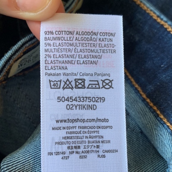 Topshop Moto Jamie High Waist Ankle Grazer Skinny Jeans NWT - Picture 10 of 11